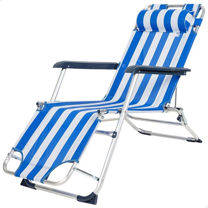 Aktive Lettino Active a righe 153 x 33 x 47 cm