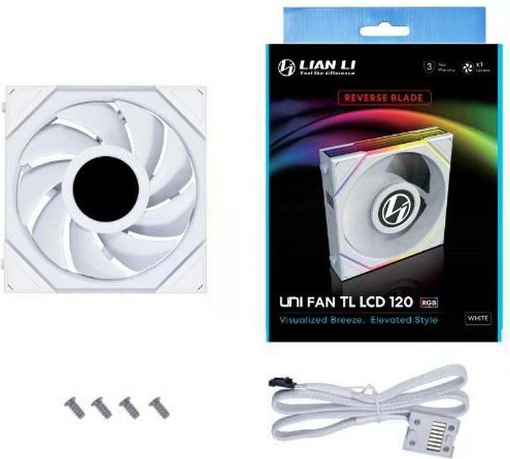 Actual product image Lian-Li UNI FAN TL LCD Reverse Blade (120 mm, 1 x)