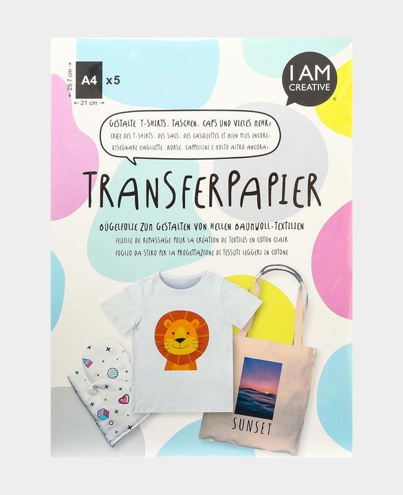 Immagine prodotto I Am Creative Carta di trasferimento (100 g/m², 5 x)