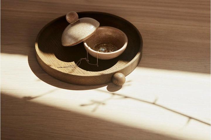 Actual product image Oyoy Serving tray Inka 2.5 x 22 x 20 cm, Dark brown