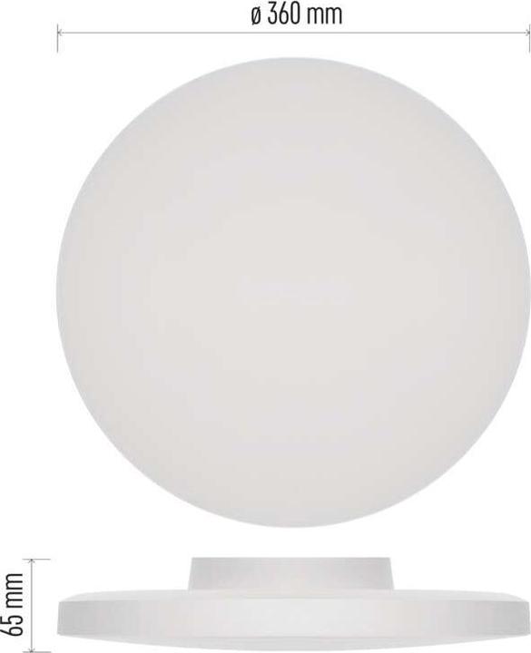 Actual product image Emos LED-Anbauleuchte DIONI rund, weiss, 18W, mit Farbtemperatur-Änderung (160 lm)