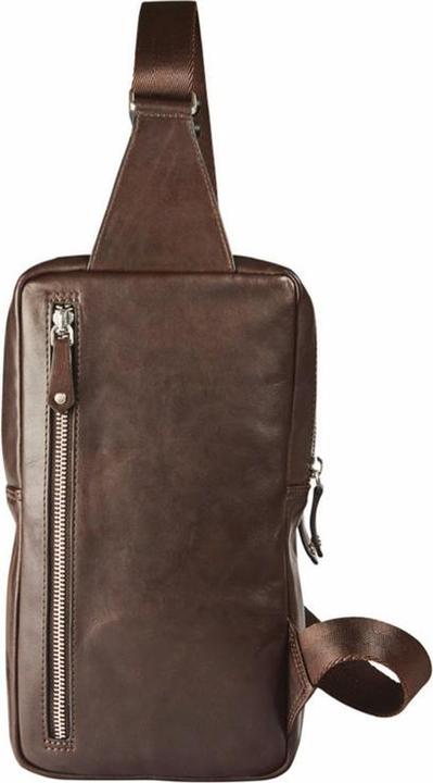 Produktbild Maverick brown lederen crossbody bruin