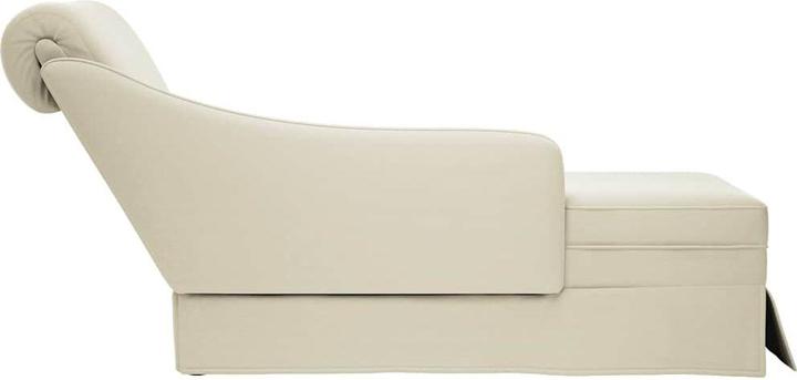 Produktbild VidaXL Chaiselongue mit Nackenrolle und Rechter Armlehne Creme Samt