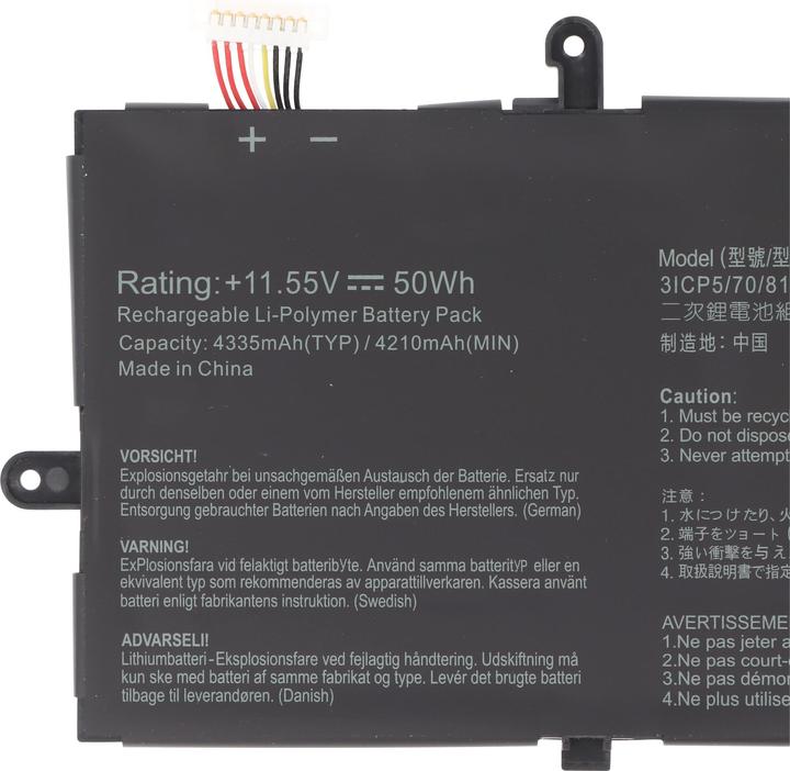 Produktbild XCell Akku passend für ASUS ZenBook 14 UX433FA-A5232R, Li-Polymer, 11,55V (4330 mAh)