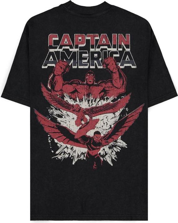 Produktbild Difuzed Captain America - 3 Heroes Men's Short Sleeved T-shirt Loose Fit - XL (XL)