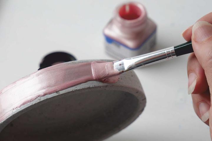 Actual product image Kreul Acrylic metallic paint, creamy opaque, 20 ml (Pink gold, 20 ml)