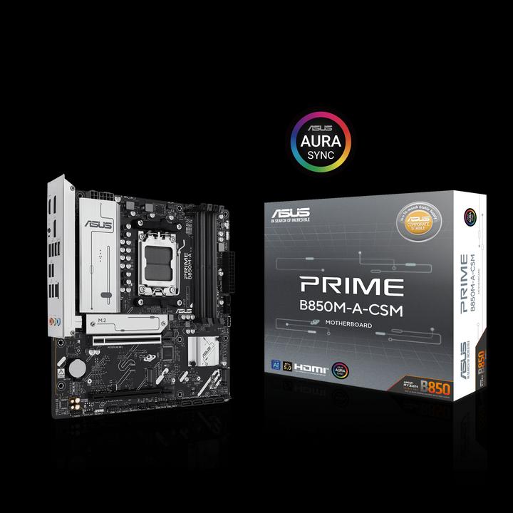Produktbild ASUS MB PRIME B850M-A-CSM (AM5, AMD SoC, mATX)