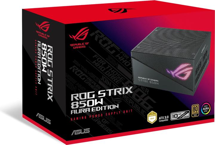 Produktbild ASUS PSU ROG STRIX 850W Gold Aura Edition (850 W)