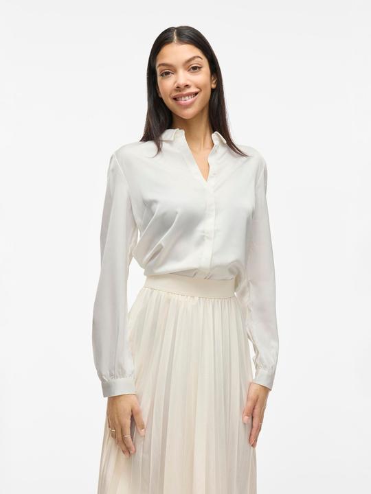 Actual product image Vila Long Sleeve Satin Top (40)