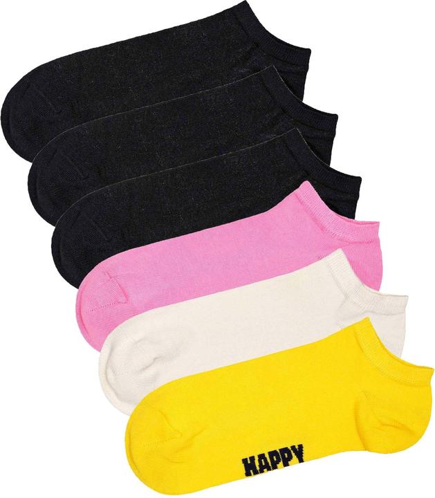 Pink, White, Yellow, Black