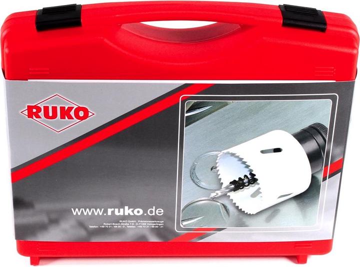 Actual product image Ruko Hole saw set (16 mm, 19 mm, 21 mm, 24 mm, 25 mm, 29 mm, 32 mm, 37 mm, 40 mm, 48 mm, 51 mm, 54 mm, 60 mm, 73 mm, 83 mm)