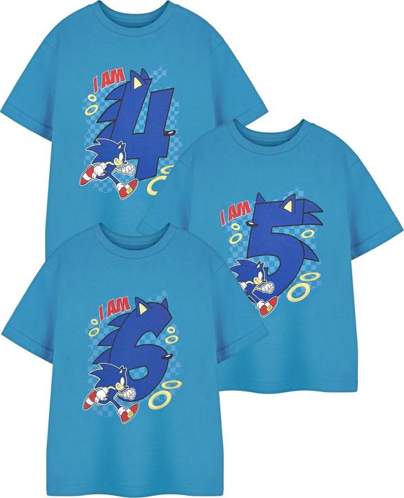 Produktbild Sonic The Hedgehog I Am 4 TShirt Jungen Geburtstag kurzärmlig (116)