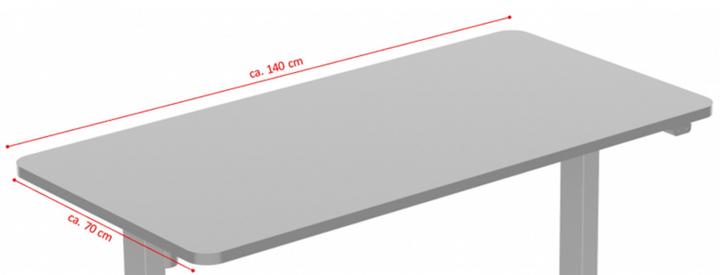 Image du produit Jet-Line Plateau de table 140x70 cm noir (140 x 70 cm)