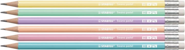 Image du produit STABILO Crayon Swano Pastel HB avec gomme vert (12 pcs) (2.20 mm, HB, 1 x)