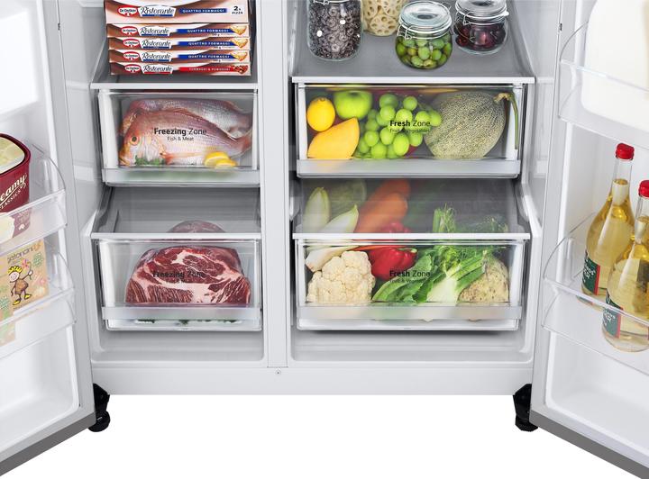 Actual product image LG Foodcenter GSJV70PZTE Platinum Silver (635 l)