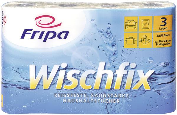 Immagine prodotto Fripa Rotolo da cucina Wischfix, 3 veli, bianco brillante (4 x)