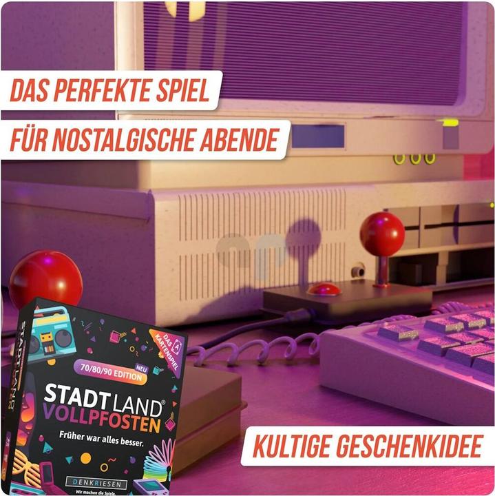 Actual product image Denkriesen DENRKIESEN - STADT LAND VOLLPFOSTEN® - The card game - 70/80/90 EDITION - "Everything used to be (German)