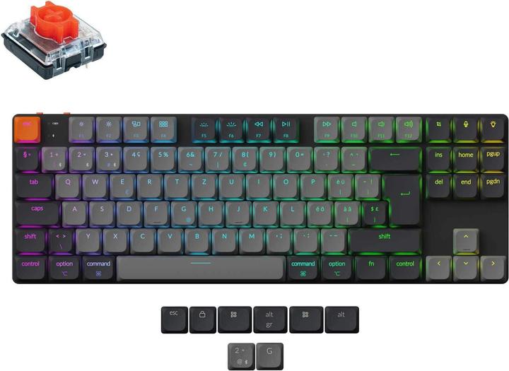 Actual product image Keychron K1 QMK V6 (CH, Wireless, Cable)