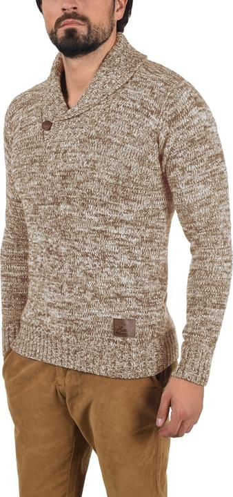 Image du produit Solid Phil Pull En Grosse Maille Pull-Over Tricot Pour Homme Avec Col Châle 100% Coton (S)