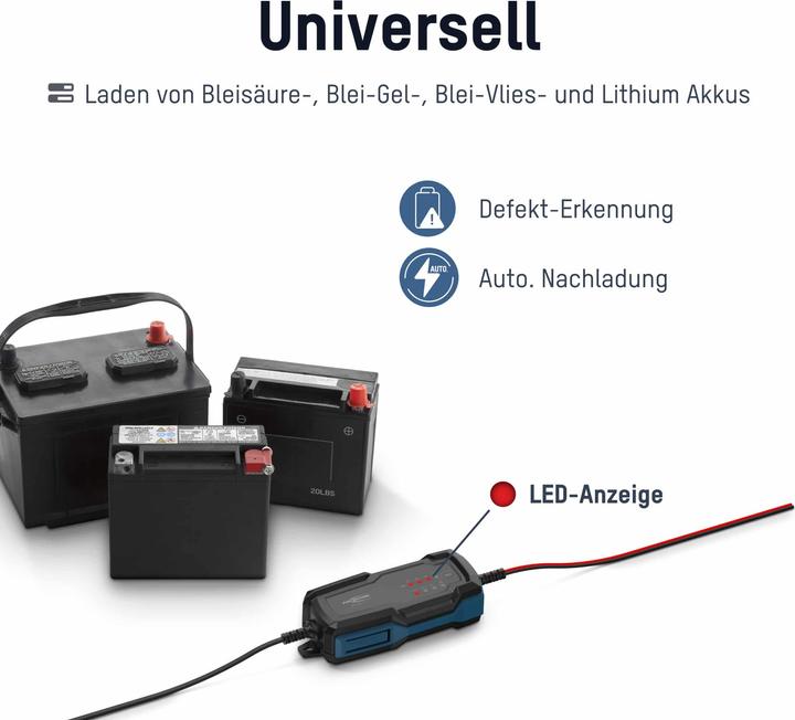 Produktbild Ansmann Ladegerät Bleiakkus BC 6-12V / 2 A (6V, 12V, 2 A)