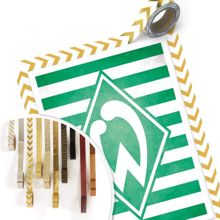 Image du produit SV Werder Bremen Werder Brême, le logo du Werder Brême à rayures (24 x 30 cm)