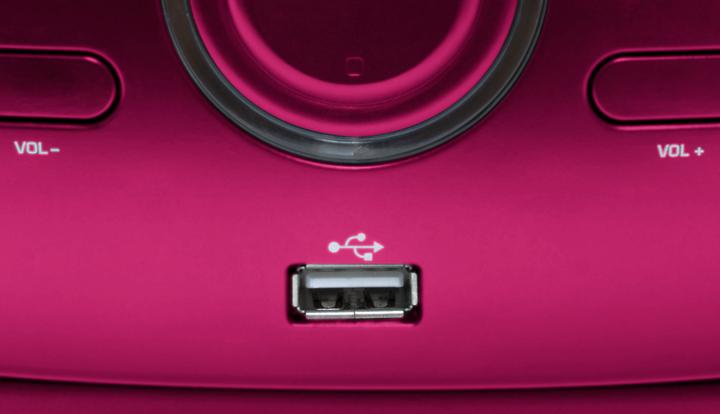 Image du produit Bigben CD/ Radio portable CD61 USB- rose (FM, PLL)
