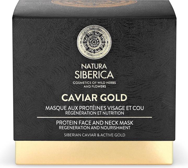 Natura Siberica Siberica Professional - Caviar Gold Protein Face And Neck Mask Protein Mask For Face And Neck 50Ml