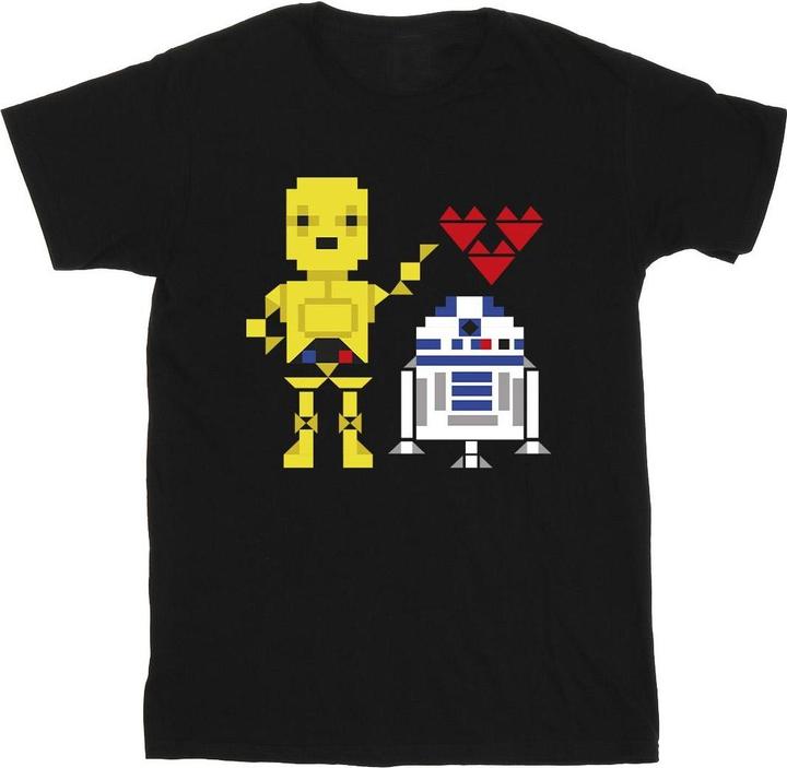 Actual product image Star Wars Mens Heart Robot T-Shirt (M)