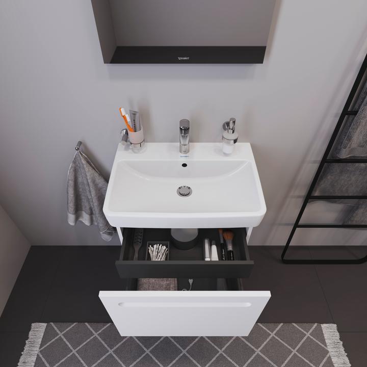 Produktbild Duravit Waschtischunterbau No 1 1 Auszug, 590x426mm weiss matt