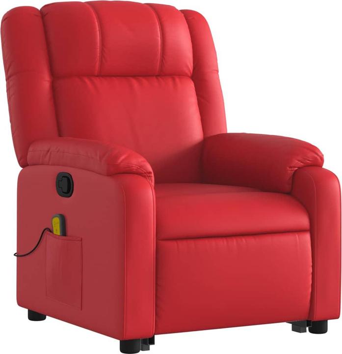 Produktbild VidaXL Massagesessel mit Aufstehhilfe Fernsehsessel Relaxsessel Rot Kunstleder