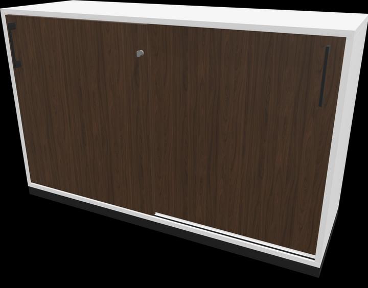 Decoro in noce scuro con struttura, Nero, Bianco