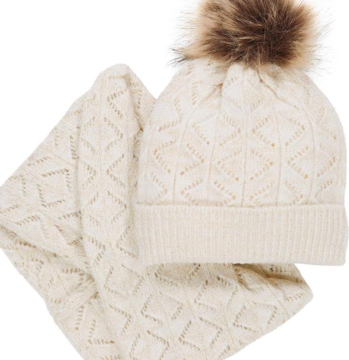 Produktbild La Redoute Collections Set aus Mütze und Snood (56)