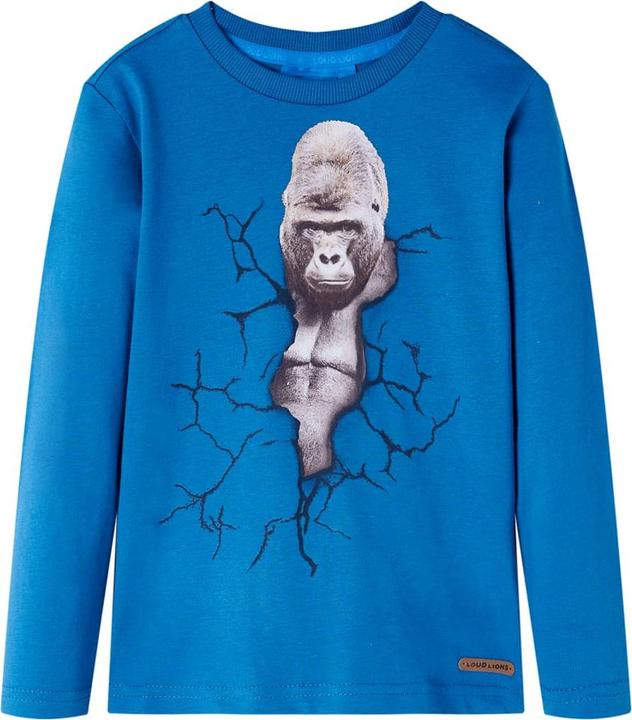 Produktbild VidaXL Kinder-Langarmshirt Petrolblau 116,Material: 100 (116)