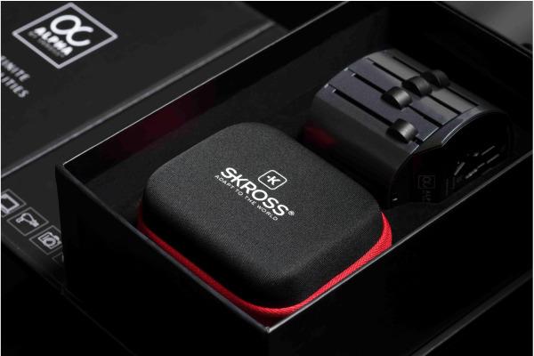 Actual product image Skross Alpha World travel adapter incl. hard case