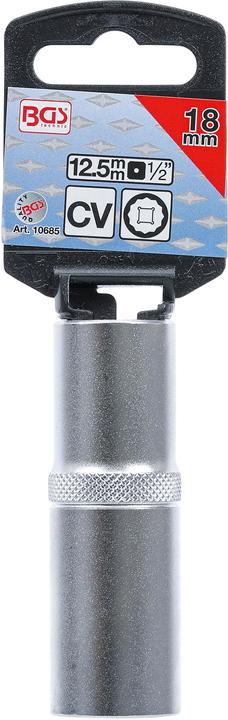 Actual product image BGS Socket, 12-point, deep 12.5 mm (1/2") Drive 18 mm (18 mm)
