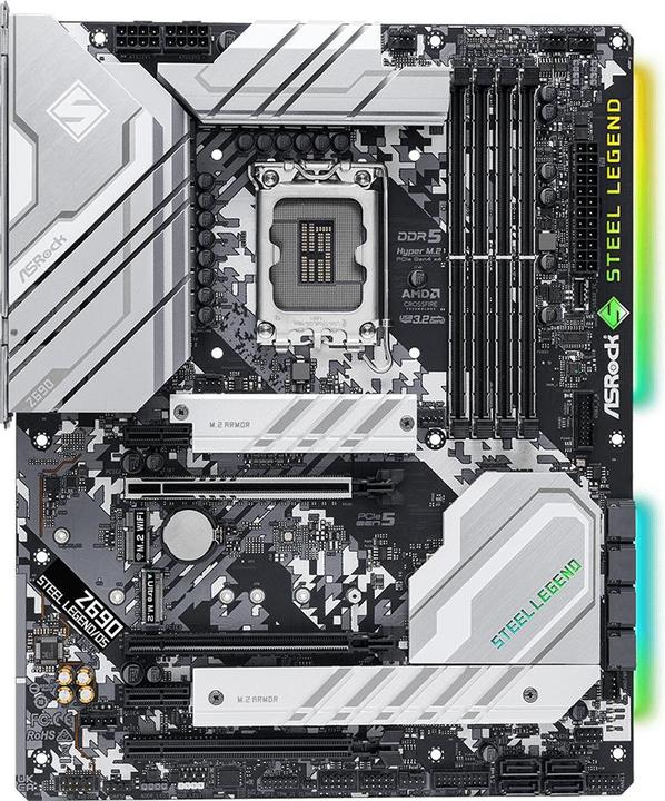 Produktbild AsRock Z690 Steel Legend/D5 (LGA 1700, Intel Z690H, ATX)