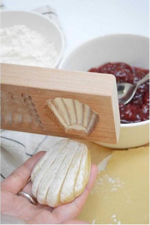 Immagine prodotto ScrapCooking Stampo in legno per biscotti ripieni Petits Biscuits, 20x10x2cm