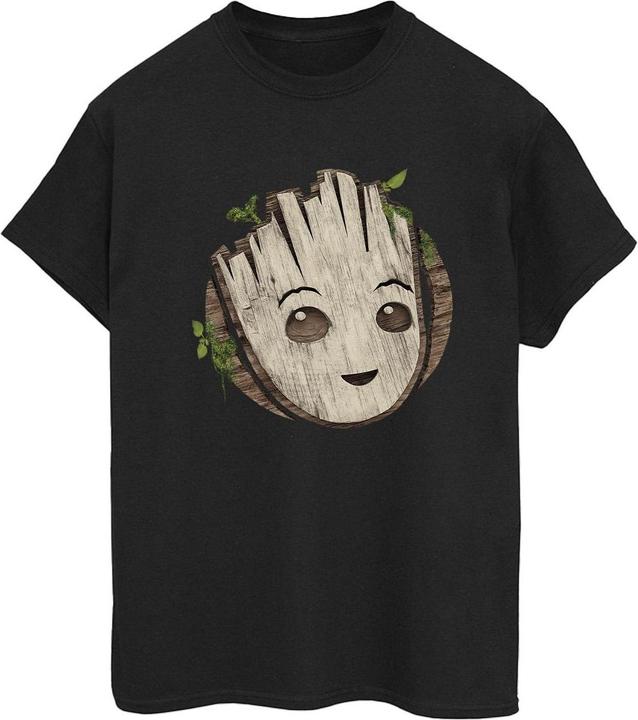 Immagine prodotto I Am Groot Wooden Head Maglietta Ampia Donna (XXL)