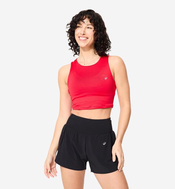 Domyos Crop Top Damen - rot (XL)