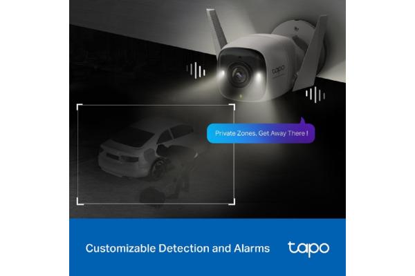 Actual product image TP-Link Tapo C325WB 4MP QHD Outdoor Camera ColourPro MicroSD (2688 x 1520 pixels)