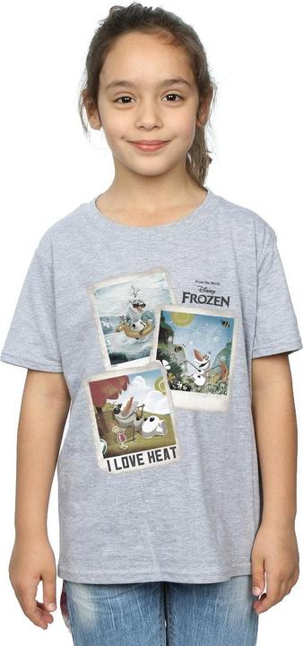 Actual product image Disney Frozen Girls Olaf Polaroid Cotton T-Shirt (152, 158)