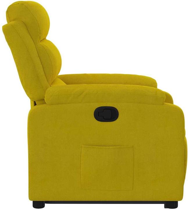 Actual product image VidaXL Recliner armchair Stand-up aid armchair TV armchair Recliner yellow velvet