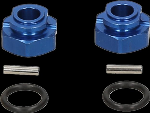 Produktbild Yokomo Felgen Adapter Alu Blau