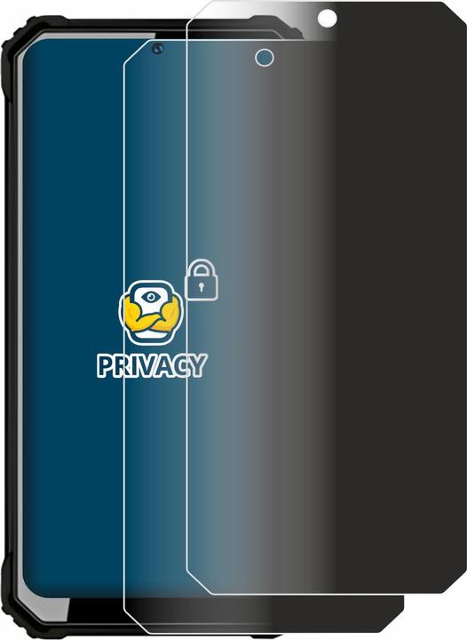 Productafbeelding BROTECT Anti-spionnetje privacyfolie Beschermfolie tegen blauw licht (2 Stuk, Oukitel C23 Pro)