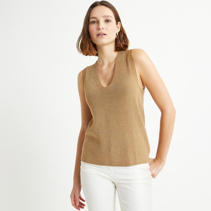 Actual product image Anne Weyburn Top with V-neck (W32/L34)