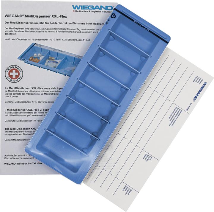 Produktbild Wiegand Medidispenser XXL-Flex 26.4x9.9cm 7 Teil