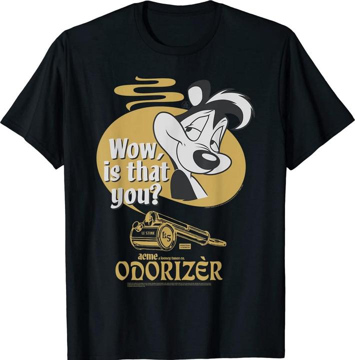 Image du produit Looney Tunes Mens Odorizer Pepe Le Pew Cotton T-Shirt (3XL)