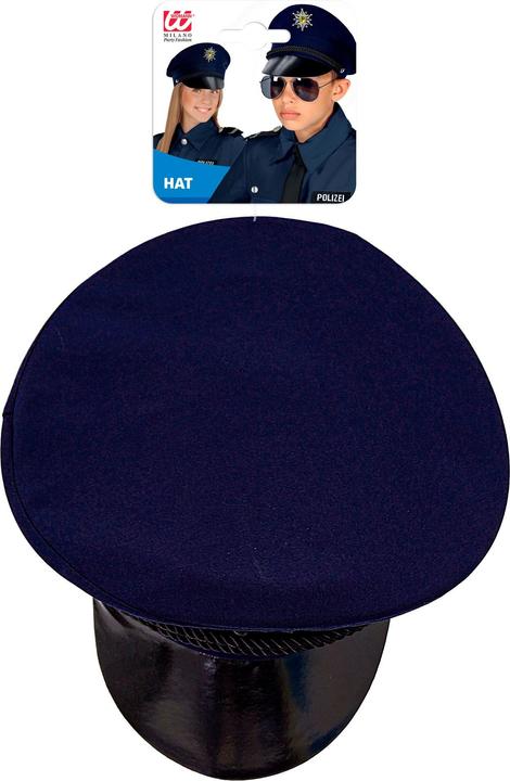 Actual product image Widmann Police cap blue with black visor for children