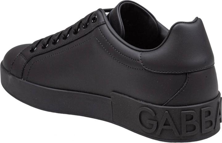 Actual product image Dolce & Gabbana portofino sneakers in black calfskin (42)