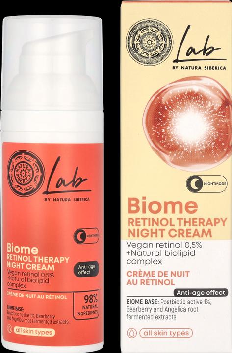 Produktbild Natura Siberica Lab Biome Retinol Therapy Night Face Cream 50ml (50 ml, Nachtcreme)